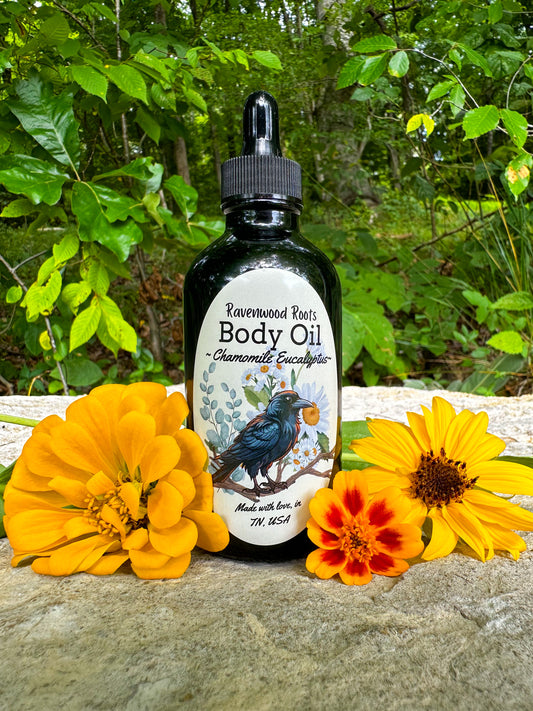 Chamomile-Eucalyptus Moisturizing Body Oil